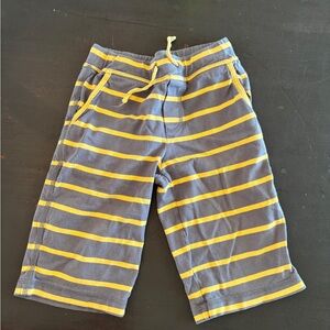 Mini Boden Striped Boys' Gray & Yellow 100% Cotton Shorts